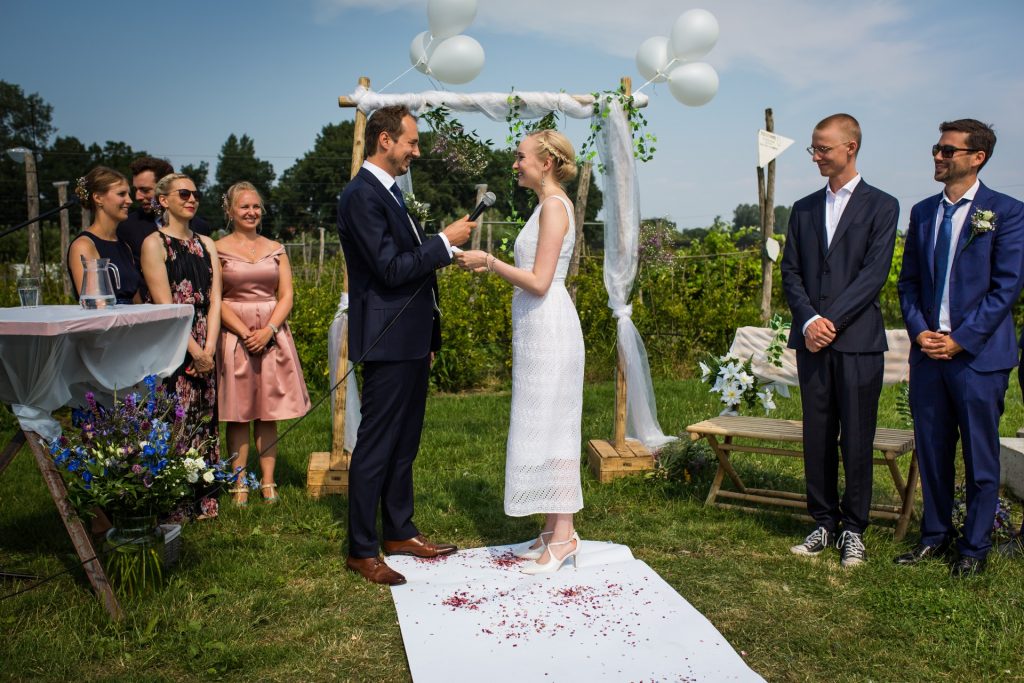 bruiloft bij de Fruittuin van West Amsterdam, FloorFoto